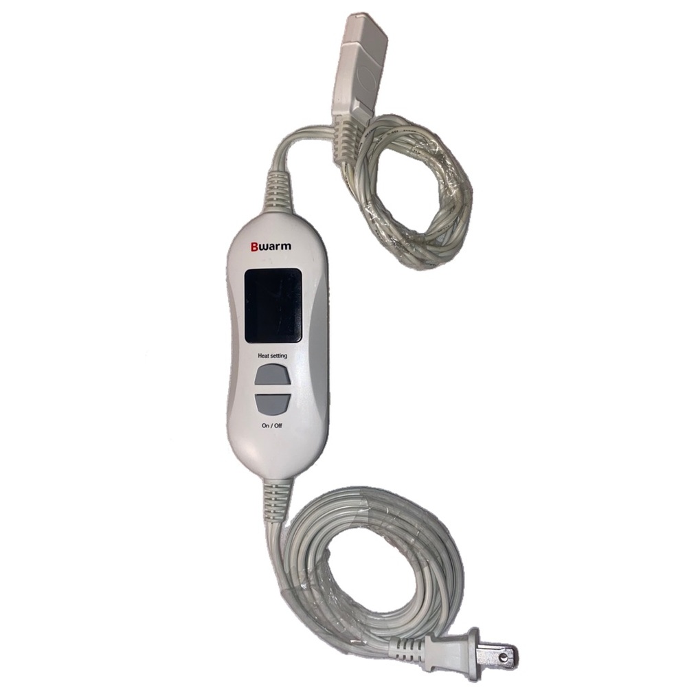 Bwarm Supreme Heating Pad Remote Control DK60X40-1S 120V 60Hz 80W, 2 PIN Prong